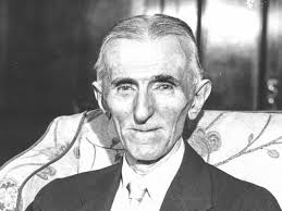 Portrait of Nikola Tesla, the famous inventor and electrical engineer