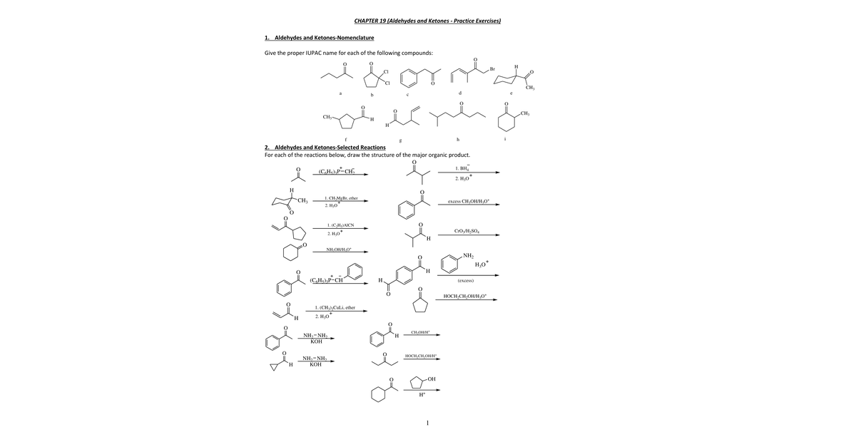 Chapter 19 Extra Problems