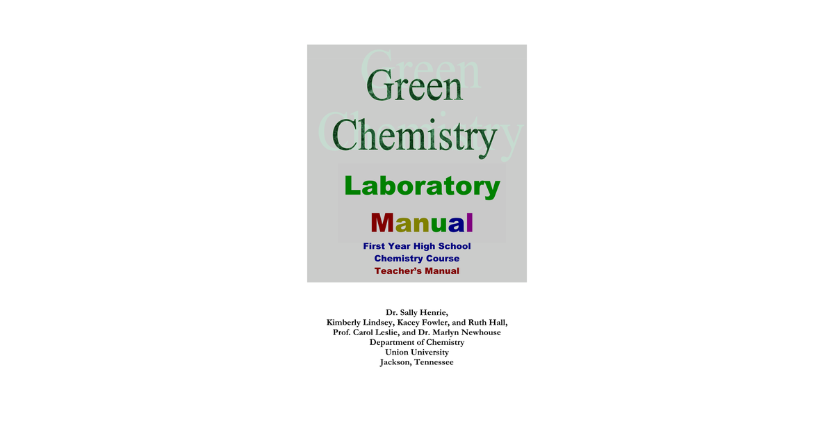 Henrie Greenchemtrev11