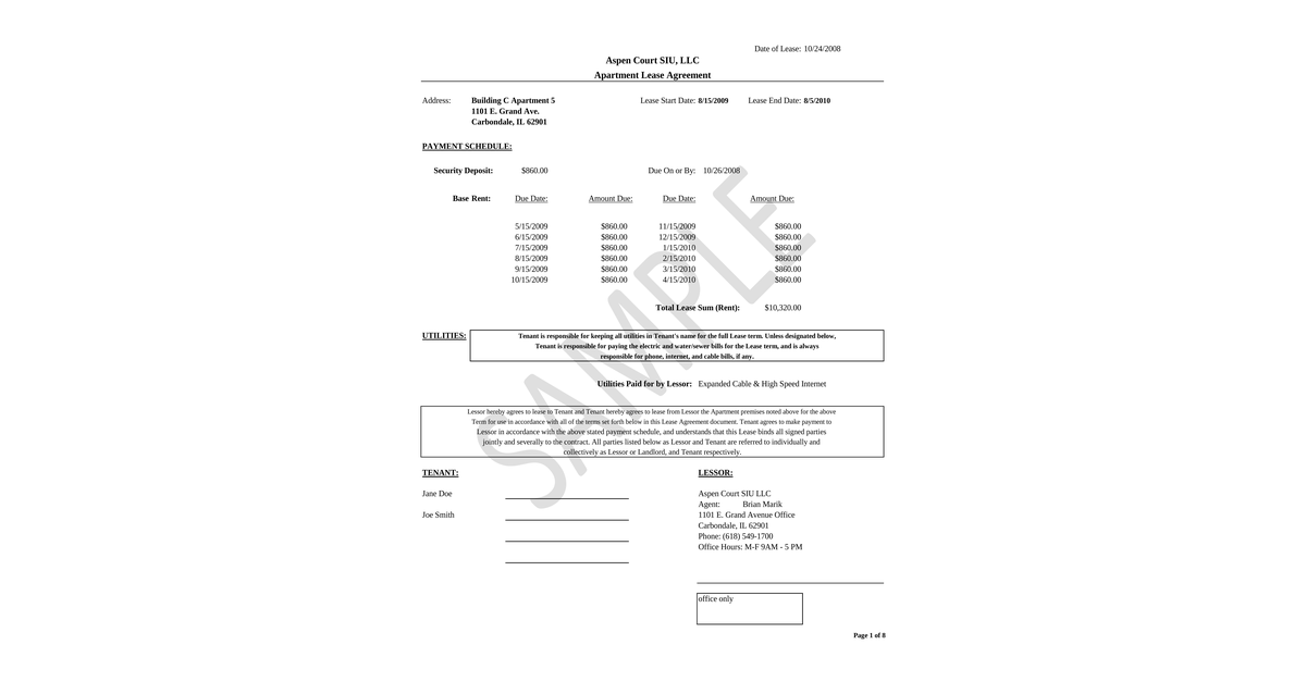 CarbondaleLease