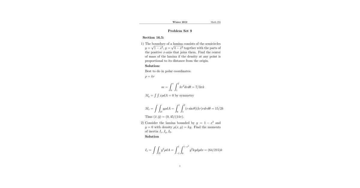 Math255 Pset9solns