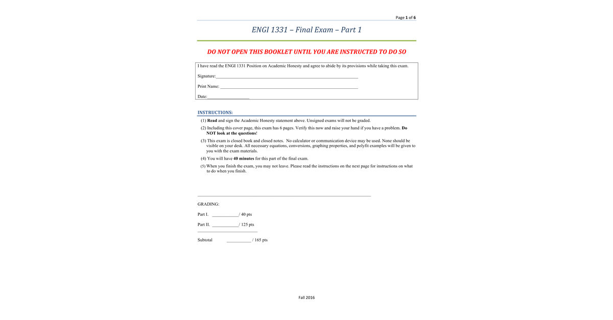 ENGI1331 FinalExam Instructions Part1