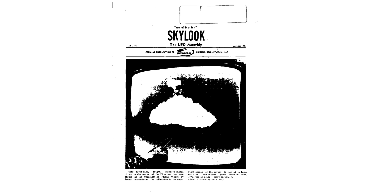 MUFON UFO Journal 1974 3. March Skylook