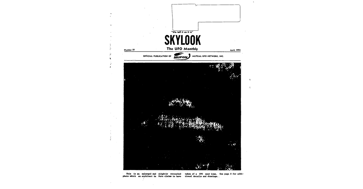 MUFON UFO Journal 1974 4. April Skylook