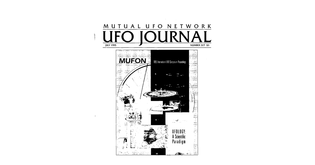 MUFON UFO Journal 1995 7. July Page 1