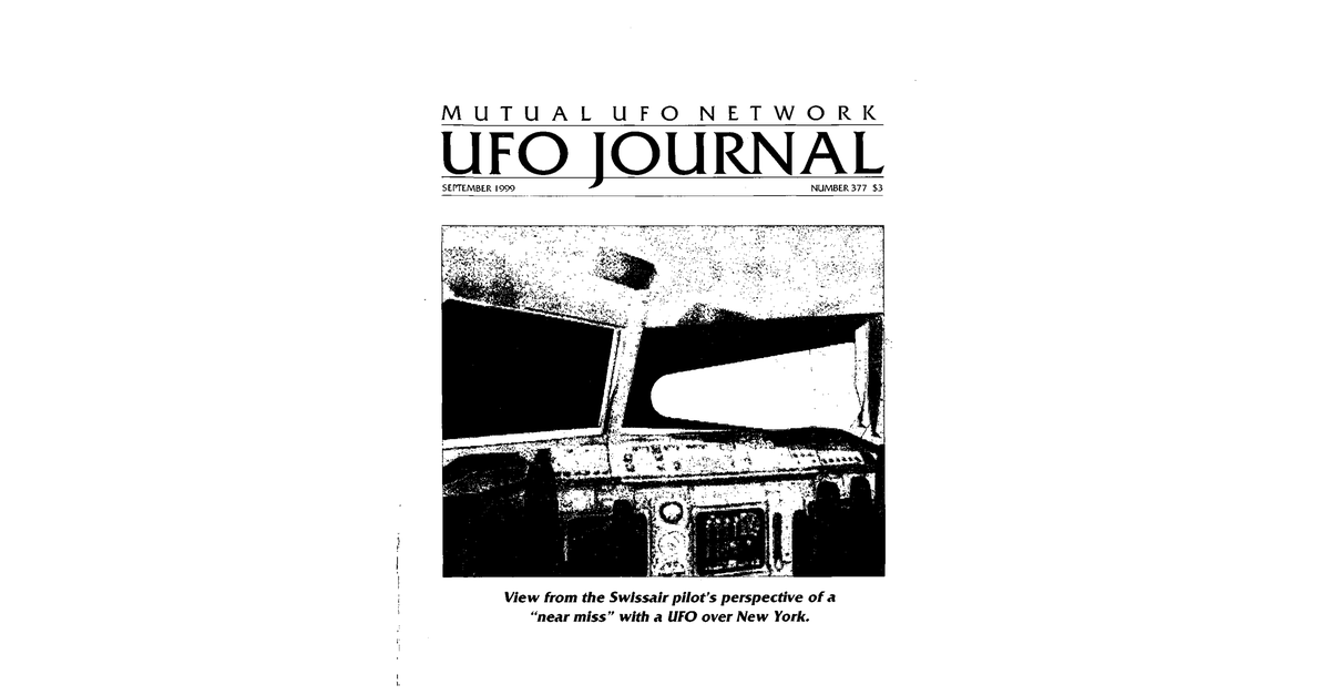 MUFON UFO Journal 1999 9 September Page 1