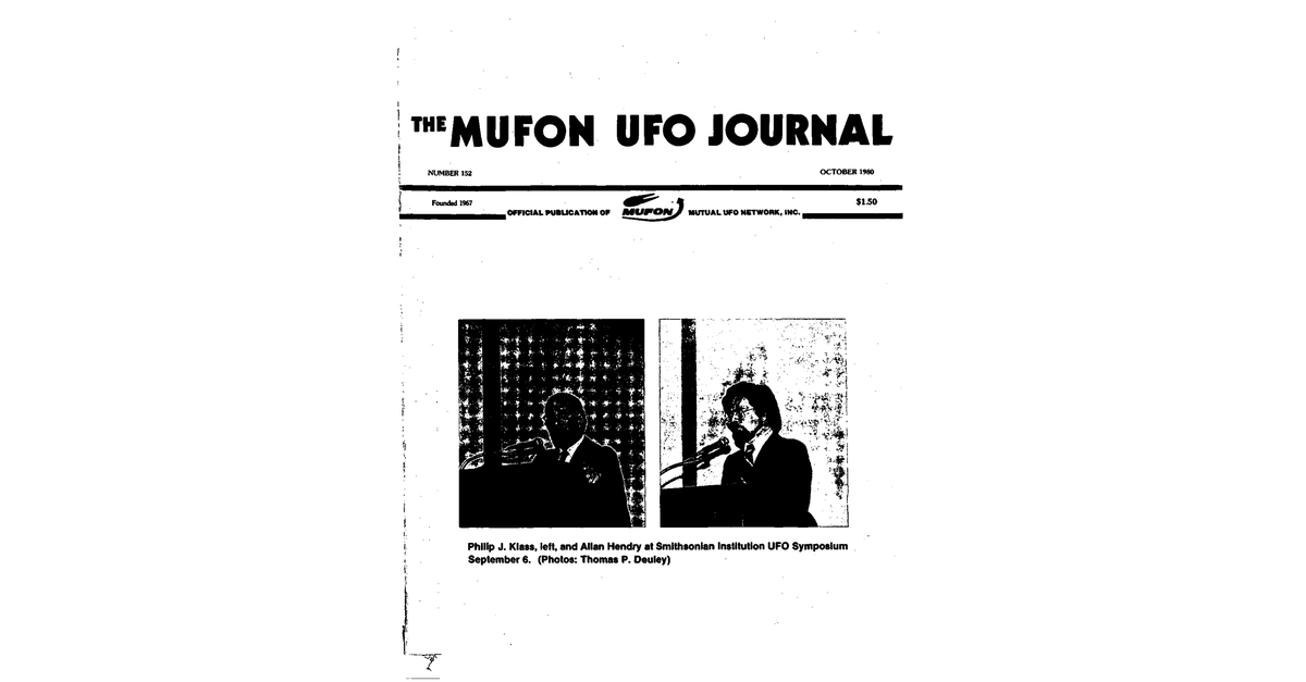 MUFON UFO Journal 1980 10. October